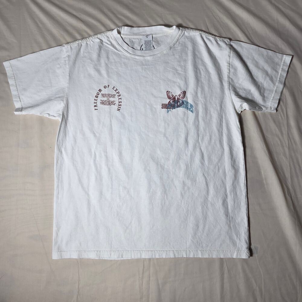 CVLA Creative Visuals Los Angeles Moth Freedom of Expression Tee L